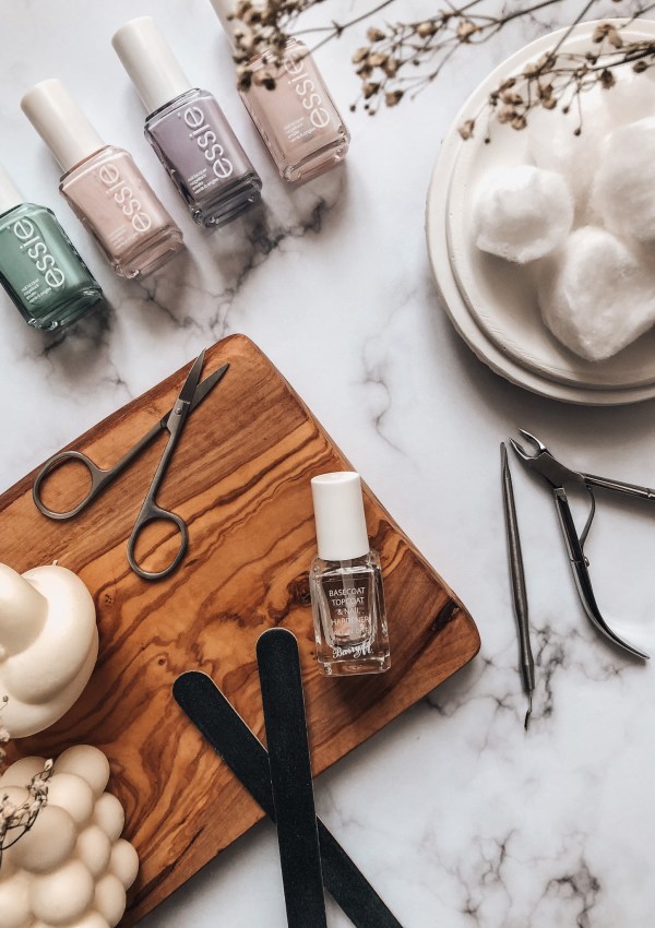 Essie nail polish and manicure tools
