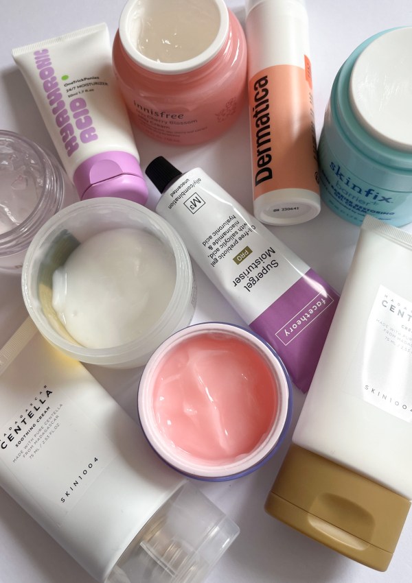 Gel moisturiser selection